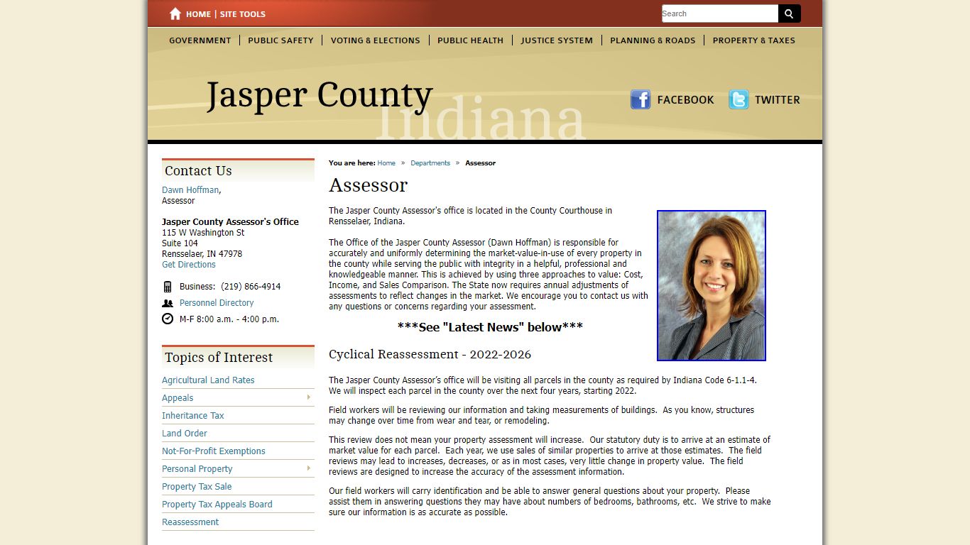 Assessor / Jasper County, Indiana