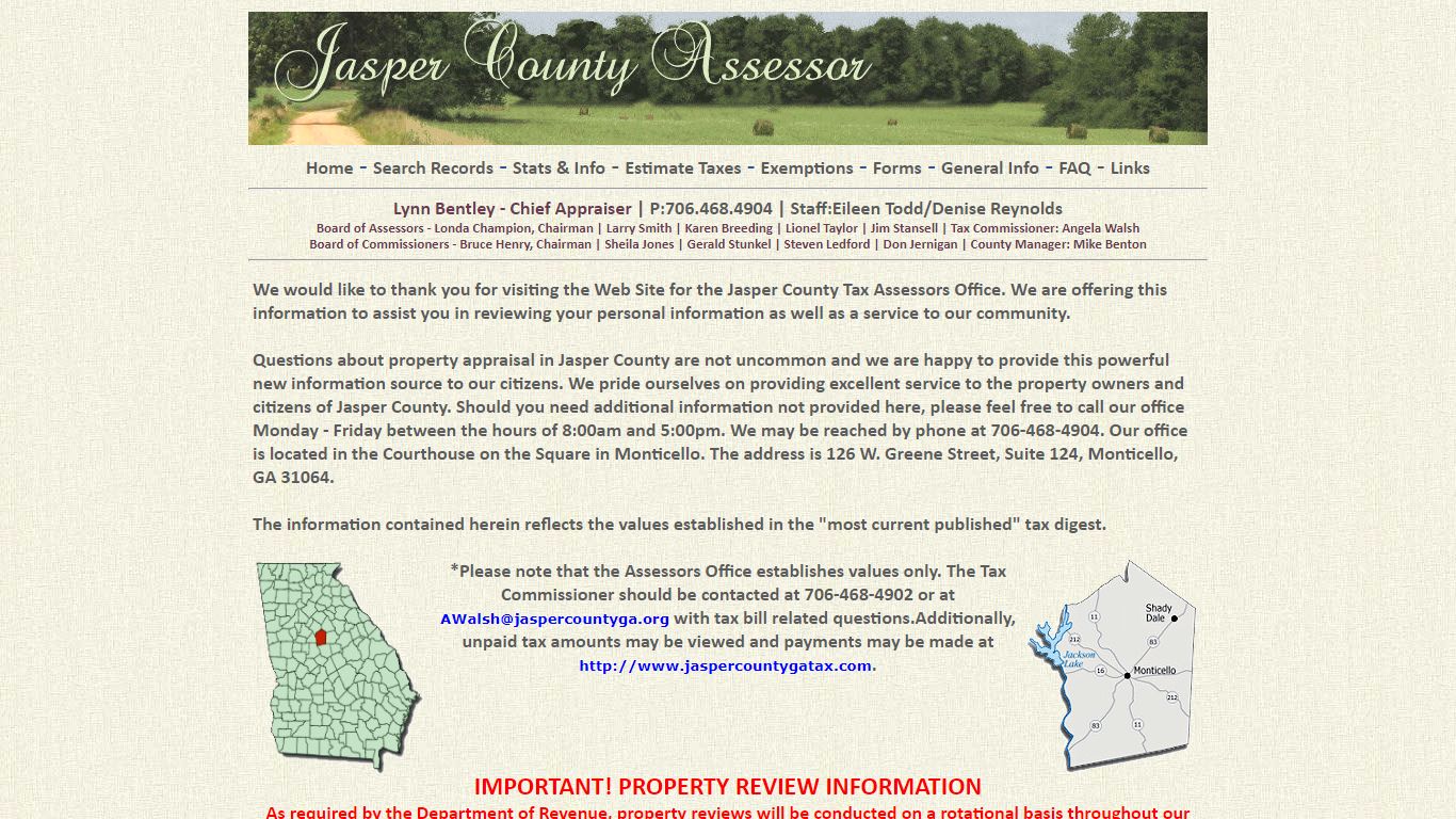 Jasper County Tax Assessors Office - Schneider Geospatial